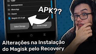 Alterações na Instalação do Magisk em Recoveries Customizados e como instalar ou atualizar [upl. by Ilysa366]