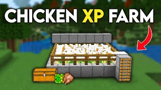 Easy Chicken XP Farm 120 Minecraft Bedrock amp Java MCPEXboxPS4PS5Windows [upl. by Haridan]