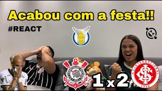 REACT REAÇÕES CORINTHIANS x INTERNACIONAL [upl. by Faina]