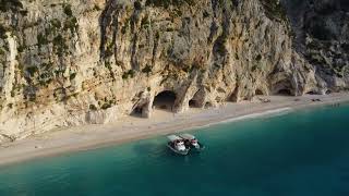 Kefalonia  Kamari Beach  Greece  4K  Drone view [upl. by Lebazej465]