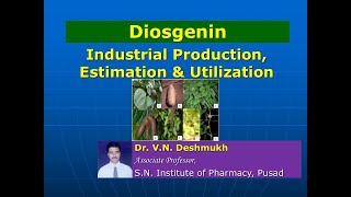 Diosgenin Industrial Production Estimation and Utilization [upl. by Allison]