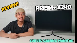 Review CRUA 24 inch 144hz165hz Curved Gaming Monitor，FHD 1080P Frameless Computer Monitor [upl. by Santini]