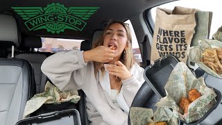 eating wingstop and addressing drama scandalous [upl. by Lubow716]