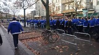 Berliner Derby Fanmarsch der HerthaFans [upl. by Ahsael]