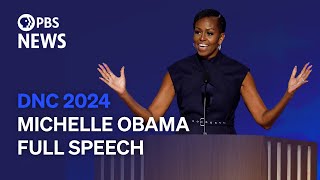 WATCH Michelle Obama speaks at 2024 Democratic National Convention  2024 DNC Night 2 [upl. by Nylacaj]