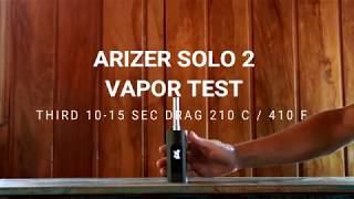 Arizer SOLO 2  Vapor cloud test [upl. by Nichol]