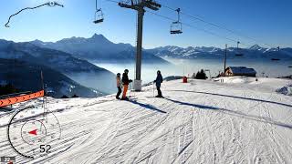 5K Skiing Gryon Top to Bottom La Croix to Gryon Vaud Switzerland GoPro HERO9 [upl. by Ahsilrae982]