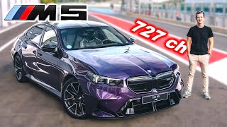 Essai BMW M5 G90 2024  727ch catégorie poids lourd [upl. by Tirrej316]