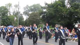 Newtown Connecticut Labor Day Parade  Clip 3  Simsbury Spinners  NHS Band  Mon Sept 02 2013 [upl. by Guido]