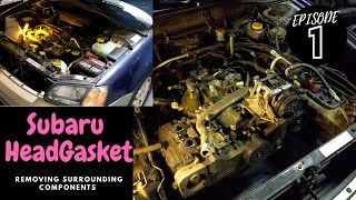 Replacing the Headgasket on this Subaru Outback  Part 1 [upl. by Orabel]