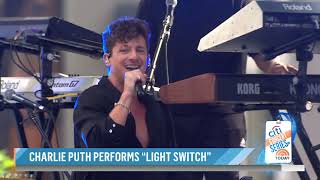 Charlie Puth  Light Switch Live from The TODAY Show [upl. by Emanuele389]