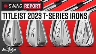 2023 Titleist TSeries Irons  T350 T200 T150 T100  Swing Report [upl. by Aniryt172]