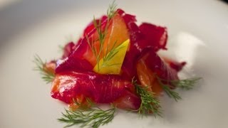 Beetroot Cured Salmon – Bruno Albouze [upl. by Botnick958]