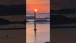 Mokpo  Orange sun mokpo southkorea sunset yudalsan cablecar [upl. by Millisent155]