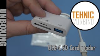 Unboxing Cheap USBC SD Card Reader [upl. by Refotsirhc]