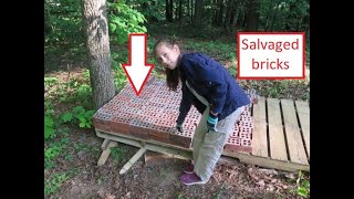 Eps44 Salvaging and cleaning brick A good way to save money Removing mortar easily [upl. by Vernier]