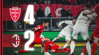 Defeat on the road  Monza 42 AC Milan  Highlights Serie A [upl. by Stanislaw803]