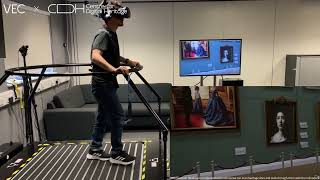 Demonstration of the VECs omnidirectional treadmill within the new Digital Heritage Centre [upl. by Ainitsirhc774]