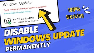 How To Disable Windows 10 Automatic Updates Permanently 2023  Turn Off Windows 10 Updates [upl. by Ayote593]