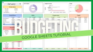 Digital Google Sheets Budget Planner [upl. by Ahseenyt]