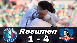 Audax Italiano 1 Vs 4 Colo Colo  Resumen Y Goles  Campeonato Itaú 2024 [upl. by Winshell]