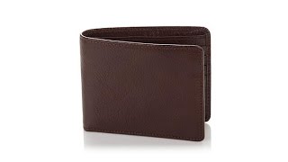 TravelSmith Mens Leather RFIDBlocking Billfold Wallet [upl. by Edi]