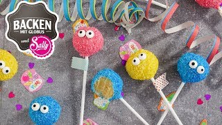 Cakepops – Kuchen am Stiel  Backen mit Globus amp Sallys Welt 48 BMGSally [upl. by Barnabas]