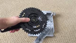 Shimano Altus FCM311 Crankset Unboxing and weight [upl. by Thomasa]