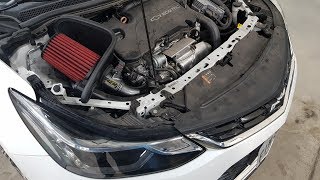 Novo Cruze 14 Turbo com Flitro Esportivo Intake AEM [upl. by Takeo56]