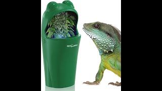 REPTIZOO Reptile Water Dispenser Automatic Chameleon Drinking Fountain with Indicator Light DF08 [upl. by Terena]