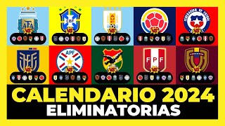 Análisis Calendario 2024 Eliminatorias Sudamericanas rumbo al Mundial 2026⚽🏆 [upl. by Ahsatan775]