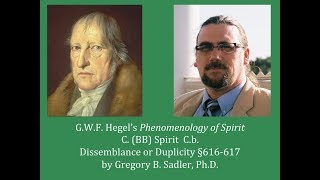 Half Hour Hegel Phenomenology of Spirit Dissemblance or Duplicity sec 616617 [upl. by Ilanos]