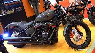 2018 Harley Davidson Street Bob Customized  Walkaround  2018 Montreal Motorcycle Show [upl. by Gottfried]