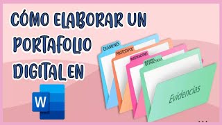 💻📂COMO HACER UN PORTAFOLIO DIGITAL EN WORD SUPER FÁCIL [upl. by Lladnik89]