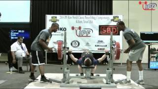 Eddie quotStrongeddiequot Berglund  Open World record  Bench Press  1885 kg  66 kg class [upl. by Fredette]