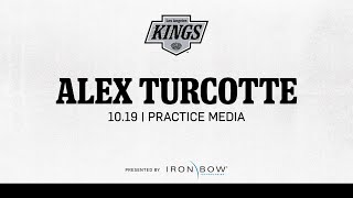 Forward Alex Turcotte  1019 LA Kings Practice in El Segundo [upl. by Neehar]