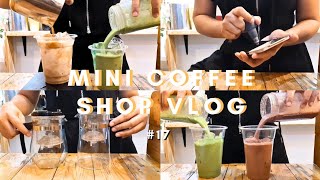 Mini Coffee Shop Vlog  coffee × shakes × tea × 4 hours  17  cafetera [upl. by Ricky]