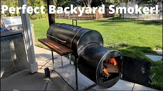 Perfect Backyard Smoker Build DIY Offset Smoker Build [upl. by Audre]