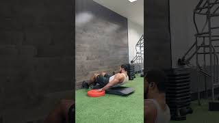 Plate Heel Touches for Obliques abs core coreworkout training [upl. by Marteena]