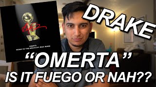 OMERTA  DRAKE FIRST LISTEN REACTION  DIPLOMATIC IMMUNITY VIBESSSS [upl. by Kennith]