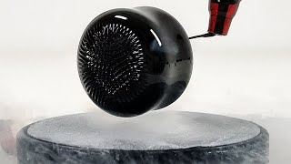 Experiment at 196°C Ferrofluid in Quantum Levitation  Magnetic Games [upl. by Ennaegroeg]