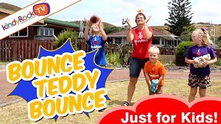 Bounce Teddy Bounce  Parachute song and Counting Song for children [upl. by Ythomit]