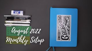 PLANNER  AUGUST 2022 MONTHLY SETUP  MIDYEAR BUJO [upl. by Eahcim415]