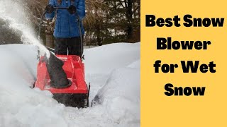 6 BEST SNOW BLOWERS FOR WET amp HEAVY SNOW – REVIEWS 2023 [upl. by Akeyla]