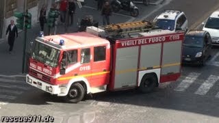 Italy Rome Fire department  Vigili del Fuoco Roma [upl. by Goff]