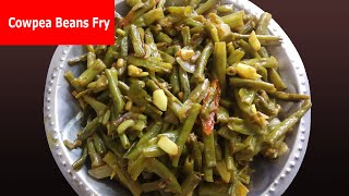 బరబాటి ఫ్రై  Fresh Cowpea Beans Bobbarlu Fry Recipe [upl. by Nylikcaj718]