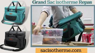 Grand Sac Isotherme Repas [upl. by Alphonsine]