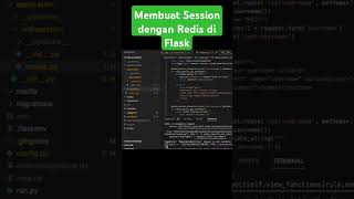 Membuat Session dengan Redis di Flask python programming programminglanguage [upl. by Rayna670]