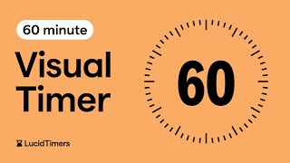 60 Minute  1 hour Visual Countdown Timer  For Focus Parents Workout Children Classroom ADHD [upl. by Josephine185]