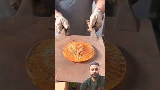 How to make 24krt gold glass murano sylcom shorts viralshort shortvideo youtubeshorts [upl. by Millan]